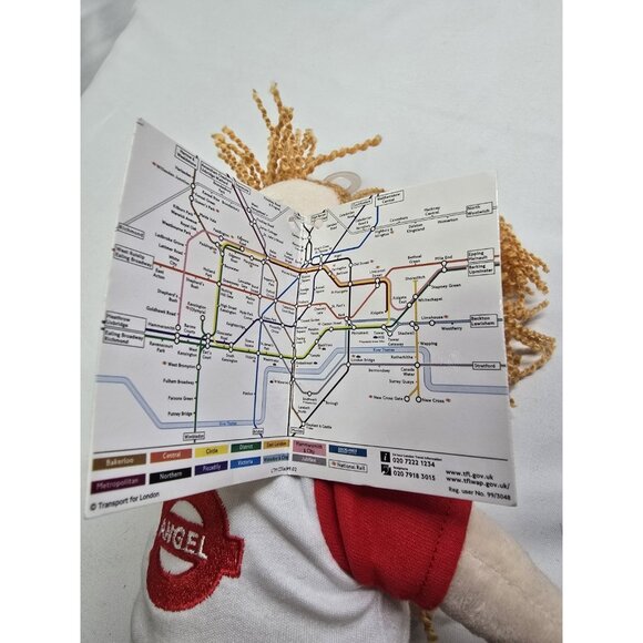 Keel Toys 40CM Underground LONDON LIZZY Plush Doll 2003 Vintage Rare - Picture 7 of 16